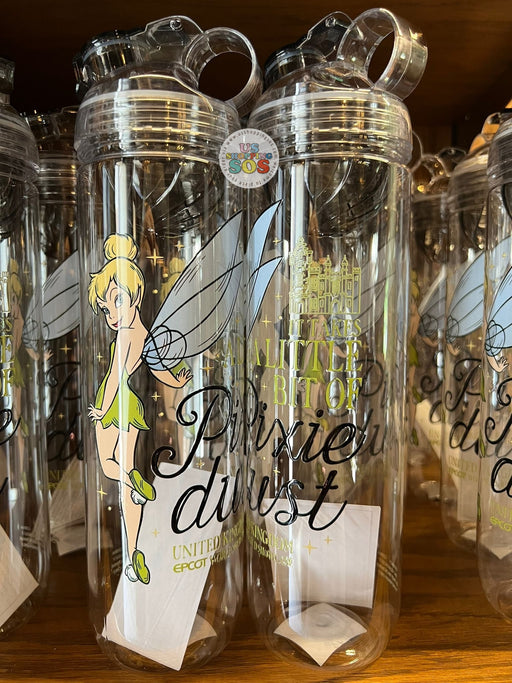 WDW - Epcot World Showcase UK - Tinker Bell It Takes a Little Bit of Pixie Dust Plastic Water Bottle