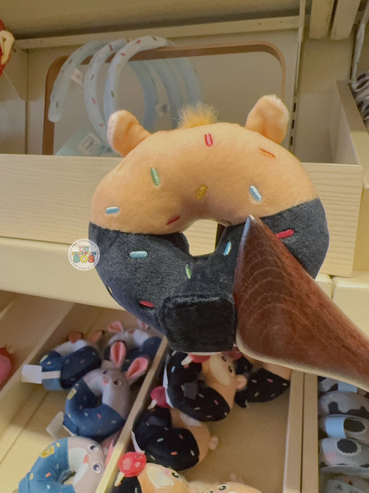 HKDL - Donut Worry BETTER ZOOGETHER Collection x The Lemmings Dark Chocolate Donut Puff Create your Own Headband Plush Toy