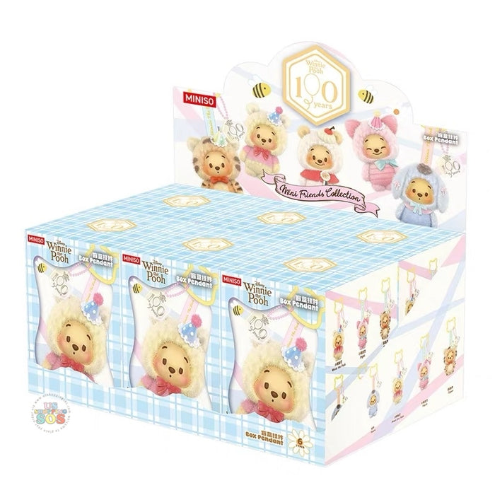 MINISO - Disney Winnie the Pooh 100 Years Anniversary Mini Friends Vinyl Plush Keychain Series Mystery Blind Box (Release Date: Aug 14, 2026)