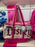DLR/WDW - Logo Mania 2026 Fantasyland Feels - Bright Pink Park Logo Canvas Tote Bag