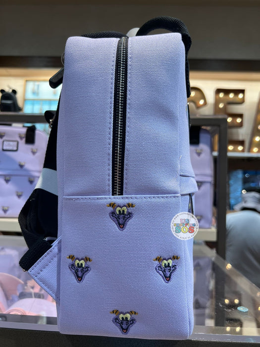 WDW - Loungefly Figment All-Over-Print Embroidered Icon Purple Canvas Backpack