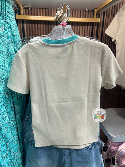 DLR/WDW - Her Universe Mickey Cream Contrast Neck Binding Top (Adult)