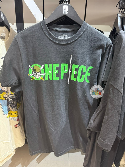 Universal Studios - One Piece - Zoro Skull Black Tee (Adult)