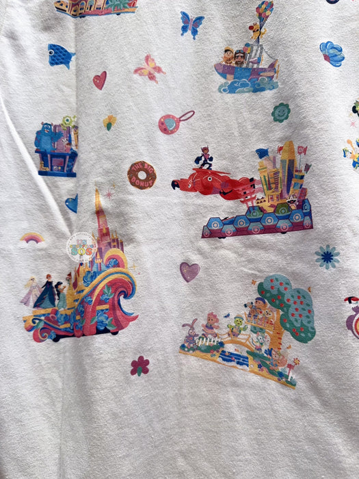 HKDL - 20th Anniversary Parade Float Mickey & Friends T Shirt for Adults