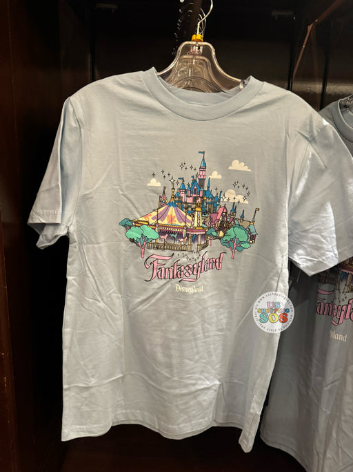DLR - Disneyland Must-See Land - Fantasyland "Disneyland Resort" Light Blue Graphic T-shirt (Adult)
