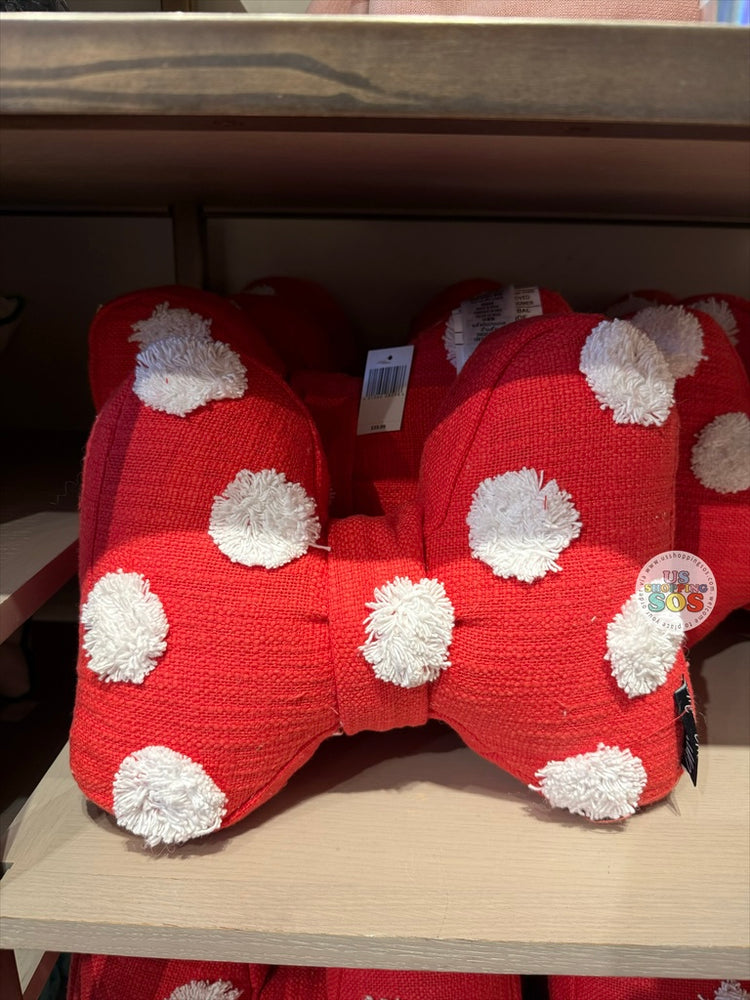 DLR/WDW - Disney Home - Minnie Mouse Bow Pillow Cushion