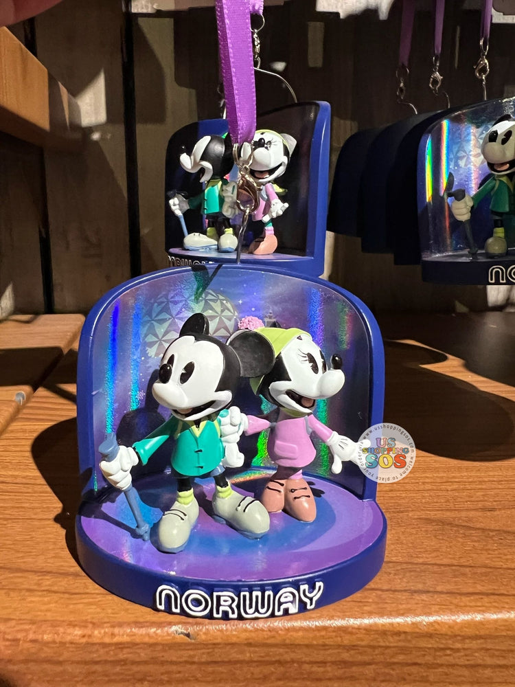 WDW - Epcot World Showcase Norway 🇳🇴 - Mickey and Minnie Aurora Time 2025 - Ornament