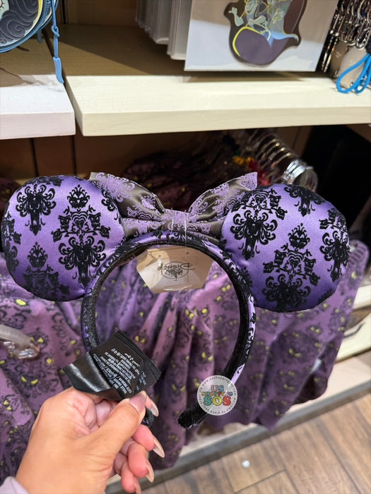 DLR/WDW - Haunted Mansion 2026 - Wallpaper Bow & Ear Headband