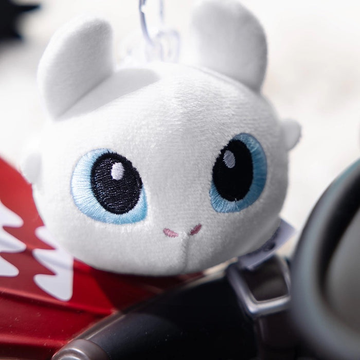 Universal Studio Beijing - How to Train Your Dragon x Big Face Light Fury Plush Keychain