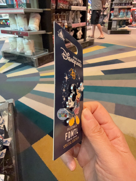 HKDL - Hong Kong Disneyland 20th Anniversary FDMTL Mickey Mouse Pin Badge