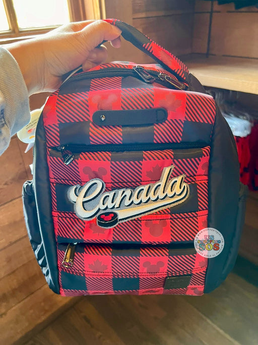 WDW - Epcot World Showcase Canada 🇨🇦 - Lug Mickey Hockey Plaid Backpack