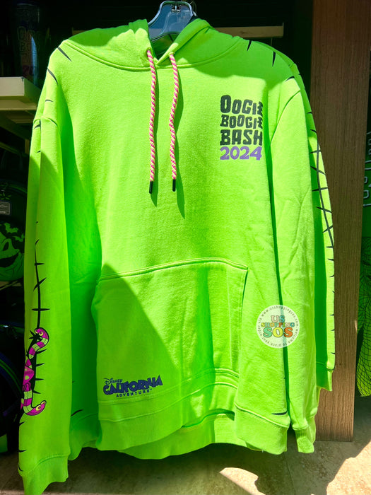 On Hand!!! DLR - Oogie Boogie Bash 2024 - Green Hoodie Pullover (Adult) - Size M