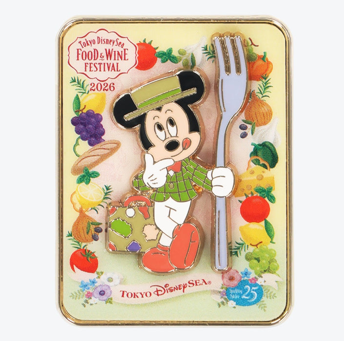 TDR - 2026 Food and Wine Festival Collection x Mickey Mouse Pin Badge (Release Date: Apr 8, 2026)