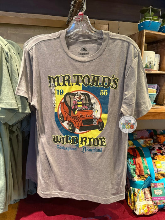 DLR/WDW - Disneyland Attraction Mr. Toad’s Wild Ride Heather Grey Graphic Tee (Adult)