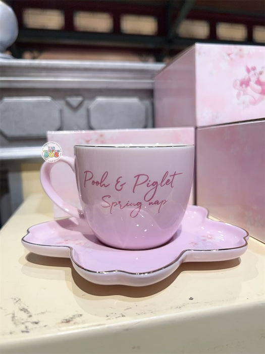 HKDL - Sakura Story 2024 - Winnie the Pooh & Piglet Tea Cup & Saucer Set