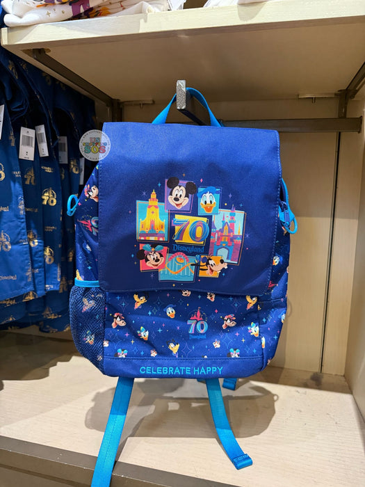 DLR - Disneyland 70th Celebration - Mickey & Friends Blue Backpack