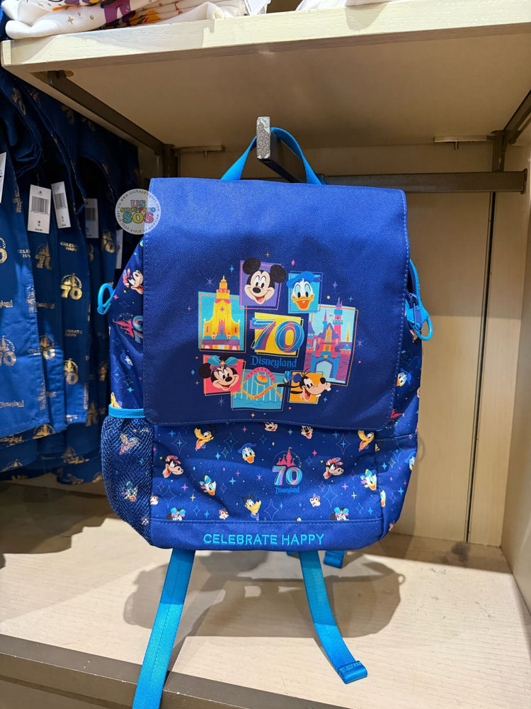 DLR - Disneyland 70th Celebration - Mickey & Friends Blue Backpack