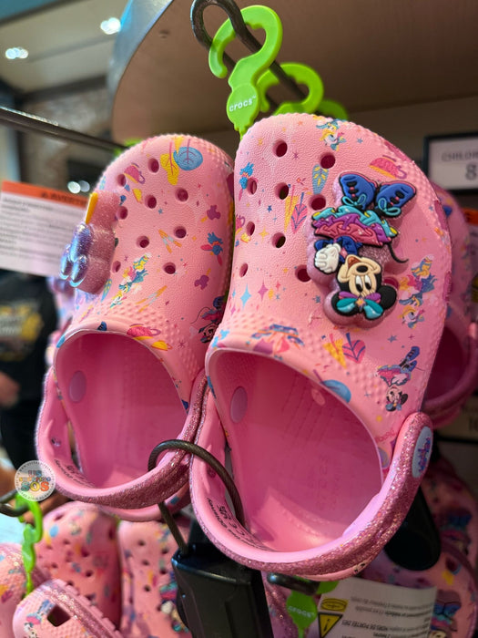 DLR Disneyland 70th Celebratio Crocs Pastel Pink Minnie Mouse