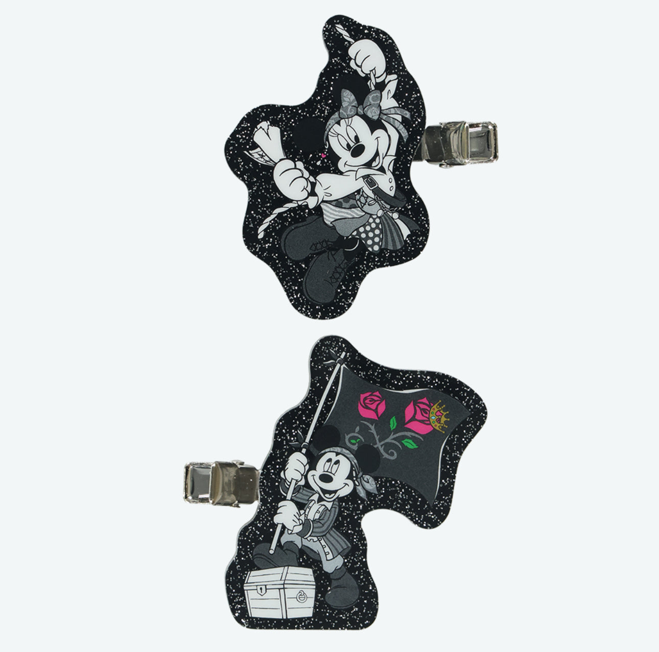 TDR - Mickey & Friends Disney Pirates of the Caribbean 2025 Collection x Mickey & Minnie Mouse Hair Clips Set of 2 (Release Date: Oct 9, 2025)