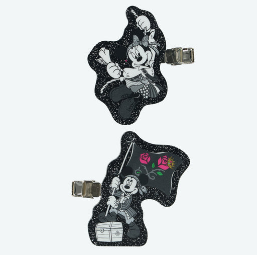 TDR - Mickey & Friends Disney Pirates of the Caribbean 2025 Collection x Mickey & Minnie Mouse Hair Clips Set of 2 (Release Date: Oct 9, 2025)