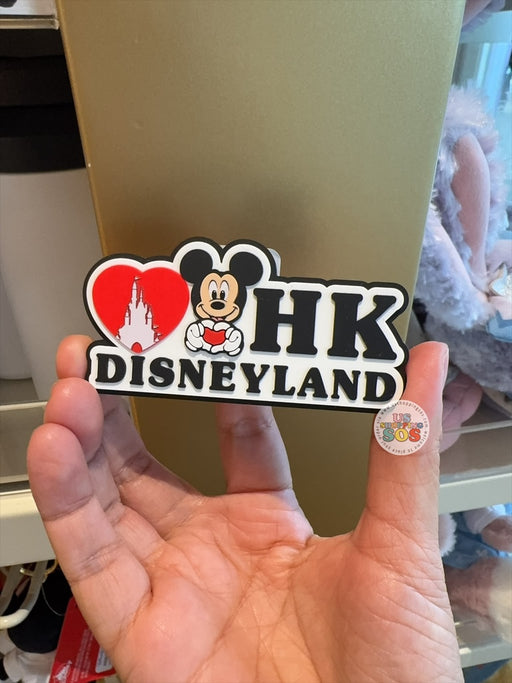 HKDL - Love Hong Kong Disneyland 2026 - Mickey Heart Hand Magnet