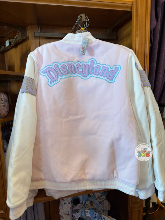 DLR/WDW - Stoney Clover Lane - “Disneyland” Pink/White/Lavender Varsity Jacket (Adult)