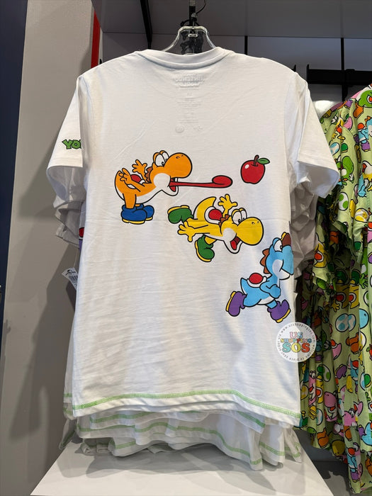 Universal Studios - Super Nintendo World - All Color Yoshi White Tee (Adult)