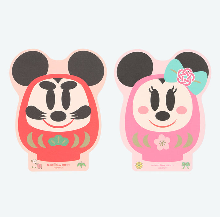 TDR - 2026 Happy New Year Mickey & Friends Collection x Mickey & Minnie Mouse "Daruma" Shaped Envelopes Set of 4 (Release Date: Dec 1, 2025)