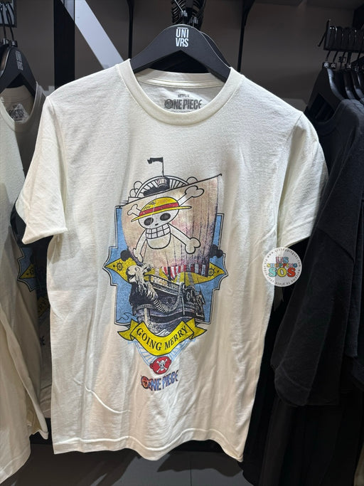 Universal Studios - One Piece - Going Merry Pirate Ship Off-White Tee (Adult)
