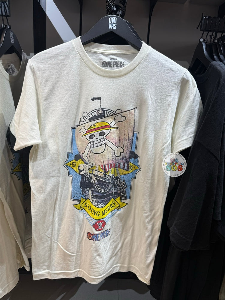Universal Studios - One Piece - Going Merry Pirate Ship Off-White Tee (Adult)