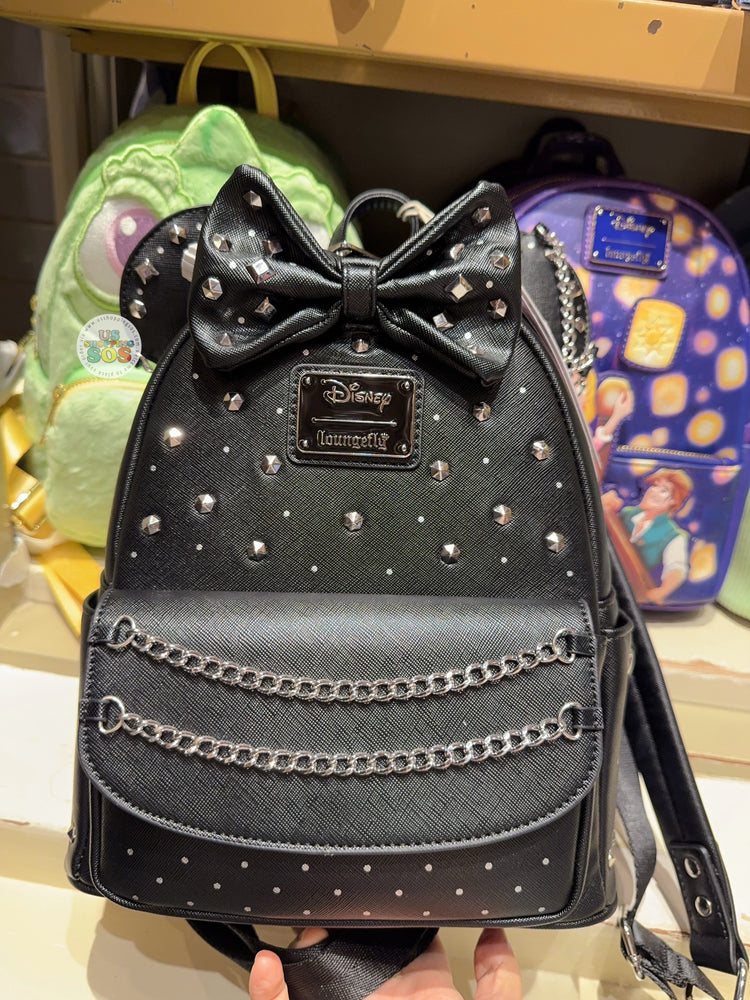 HKDL - 2026 Minnie Mouse Studs & Chains Loungefly Mini Backpack