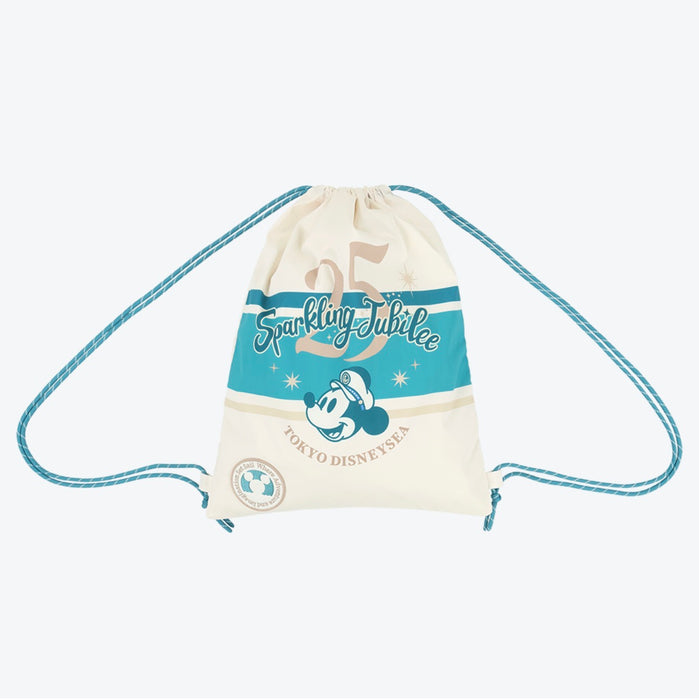 TDR - Tokyo DisneySea 25th Anniversary "Sparkling Jubilee" x Mickey Mouse Drawstring Backpack (Release Date: Apr 8, 2026)