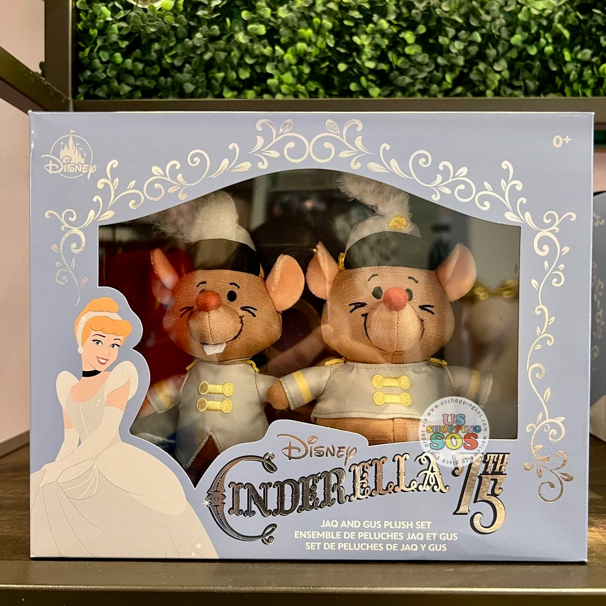 DLR/WDW Cinderella 75th Anniversary Jaq and Gus Plush Toy