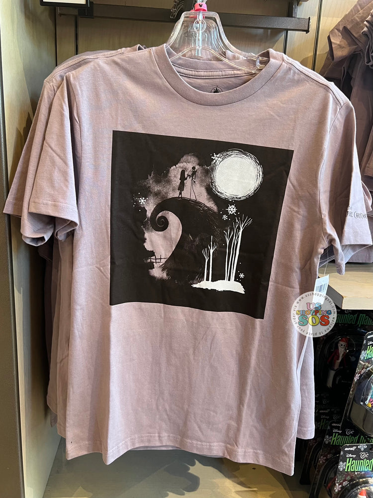 DLR/WDW - Tim Burton’s The Nightmare Before Christmas - Jack Skellington and Sally Moonlight View Lilac Graphic T-shirt (Adult)