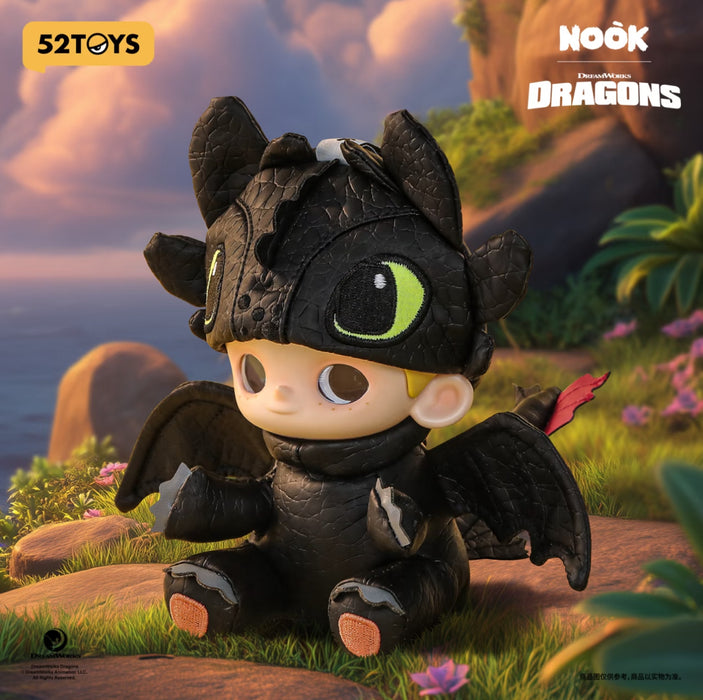China Exclusive - How to Train Your Dragon Nook x Toothless Vinyl Face & Poseable Plush Keychain (Restock Date: Aug 22, 2025)