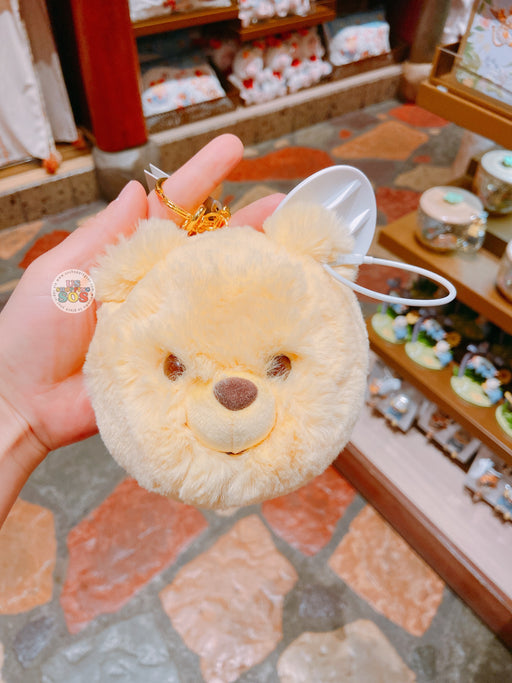 SHDL - Big Face Winnie the Pooh Fluffy Plush Keychain