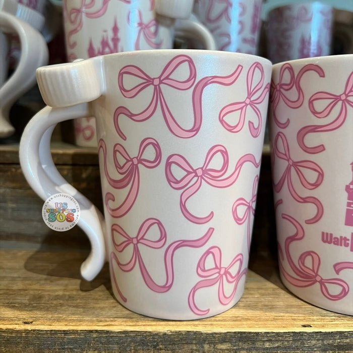 DLR/WDW - Starbucks Castle & Ribbon Park Logo Pink Ceramic Mug