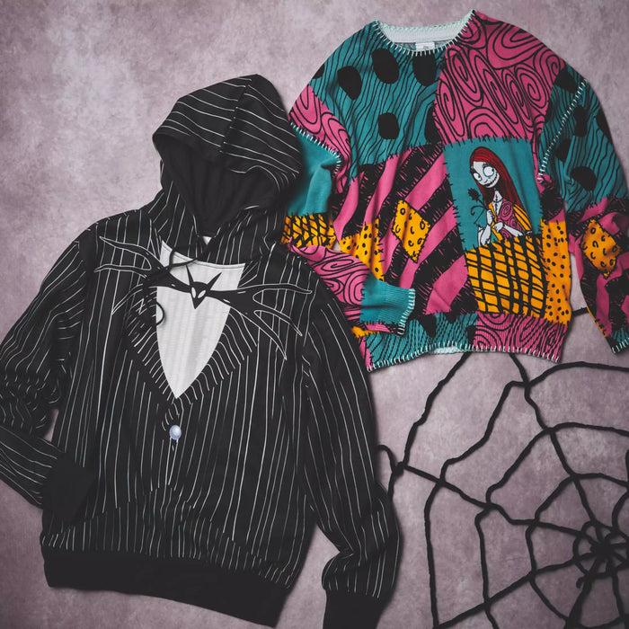 JDS -  2025 Tim Burton's The Nightmare Before Christmas x Jack Skellington Long Sleeve Pullover Hoodie for Adults (Release Date: Sept 16, 2025)