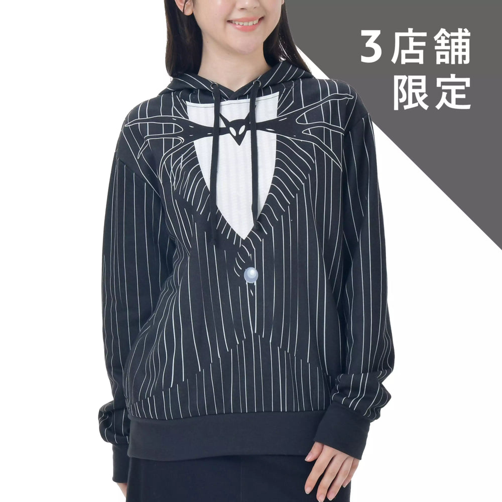 JDS -  2025 Tim Burton's The Nightmare Before Christmas x Jack Skellington Long Sleeve Pullover Hoodie for Adults (Release Date: Sept 16, 2025)