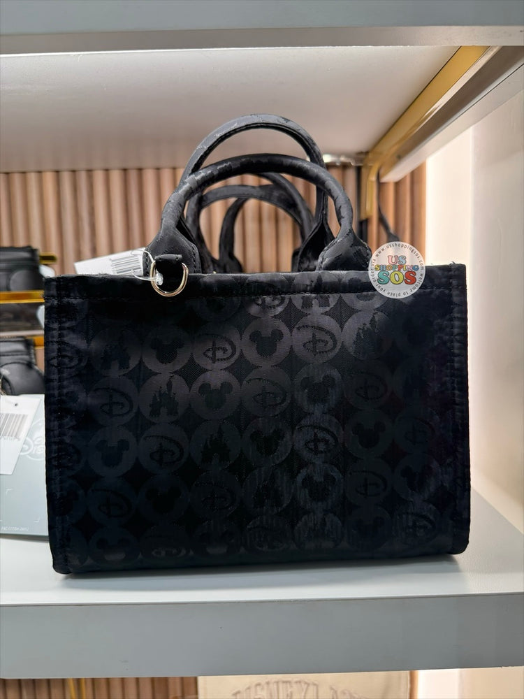 DLR/WDW - Disney’s Once Upon A Bag - D, Mickey & Castle Black Monogamy Crossbody Tote