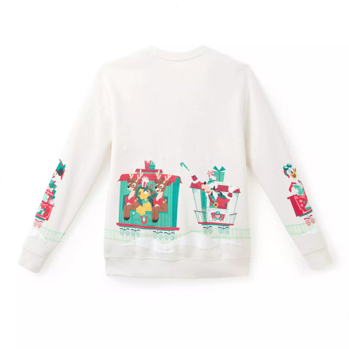 JDS - 2026 Disney Christmas x Mickey & Friends Long-Sleeve Sweatshirt, White for Adults (Release Date: Nov 3. 2026)