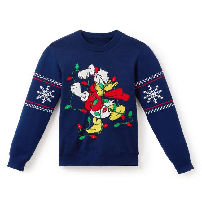 JDS - 2026 Disney Christmas x Donald Duck Light Up Sweater Color Blue for Adults (Release Date: Nov 3. 2026)
