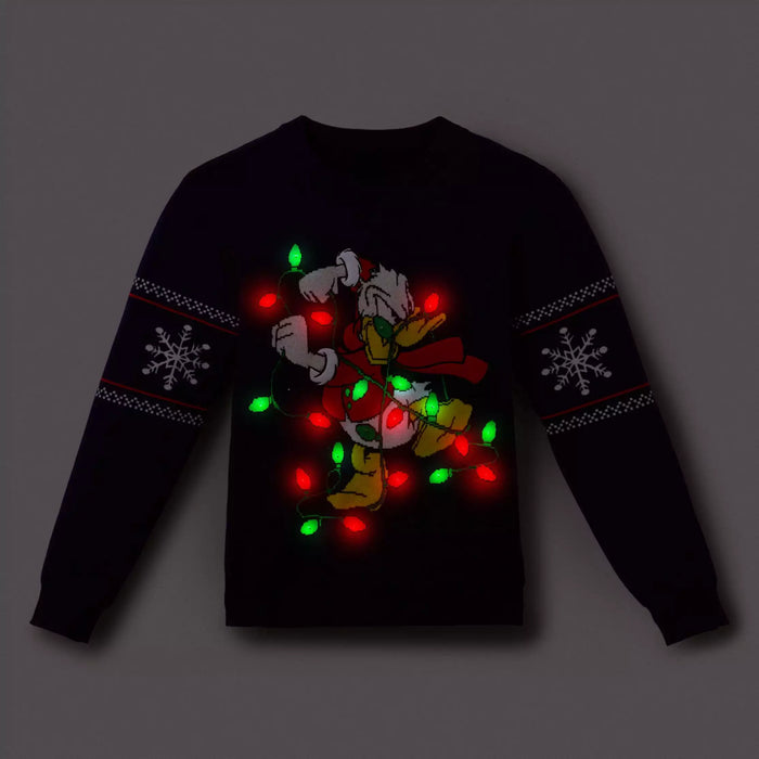 JDS - 2026 Disney Christmas x Donald Duck Light Up Sweater Color Blue for Adults (Release Date: Nov 3. 2026)