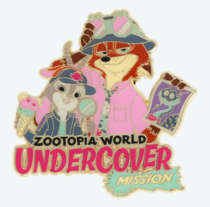 TDR - Zootopia World Undercover Mission Collection x Judy, Nick & Gary De'Snake Pin Badge (Release Date: Nov 26, 2025)