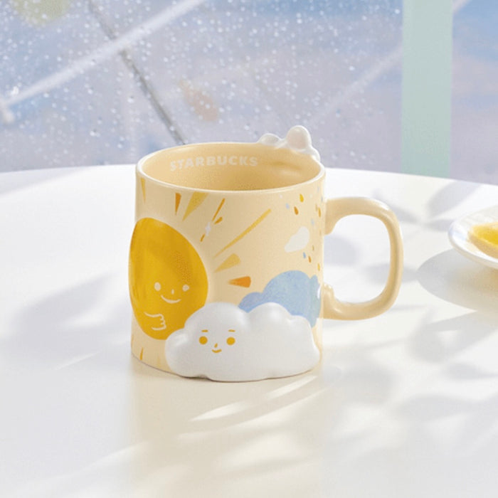 Starbucks China - Sunny& Rainy 2024 - 1S. Embossed Ceramic Mug 414ml