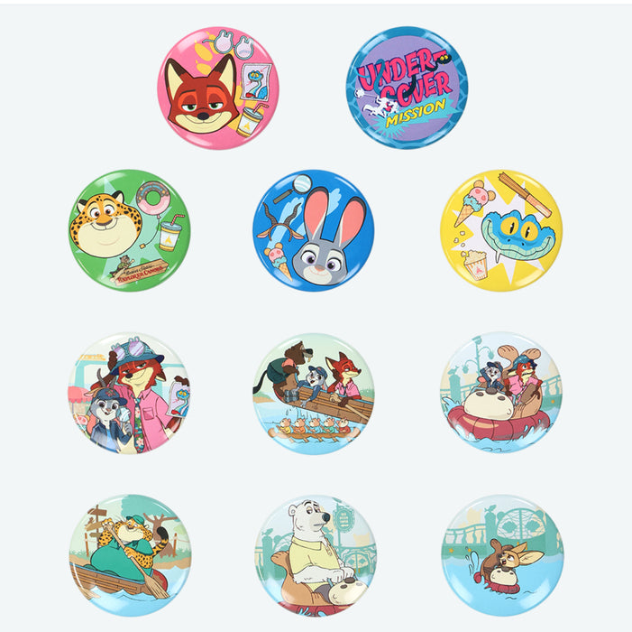 TDR - Zootopia World Undercover Mission Collection x Mystery Button Badge Bag (Release Date: Nov 26, 2025)