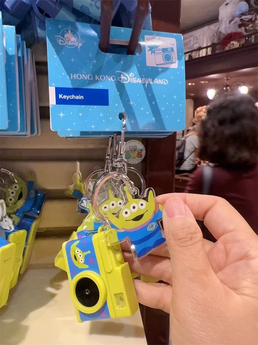 HKDL - Little Green Men/Alien "Sound & Light-up Camera" Keychain