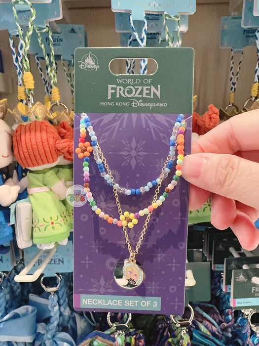 HKDL - World of Frozen 2025 Summer Collection x Elsa Necklace Set of 3