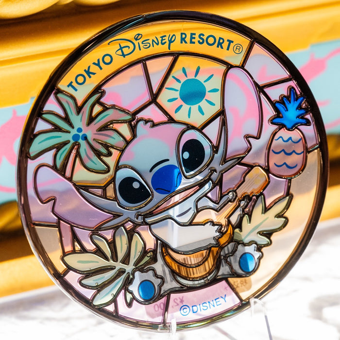TDR - Tokyo Disney Resort & Stitch Stainless Glass Coaster
