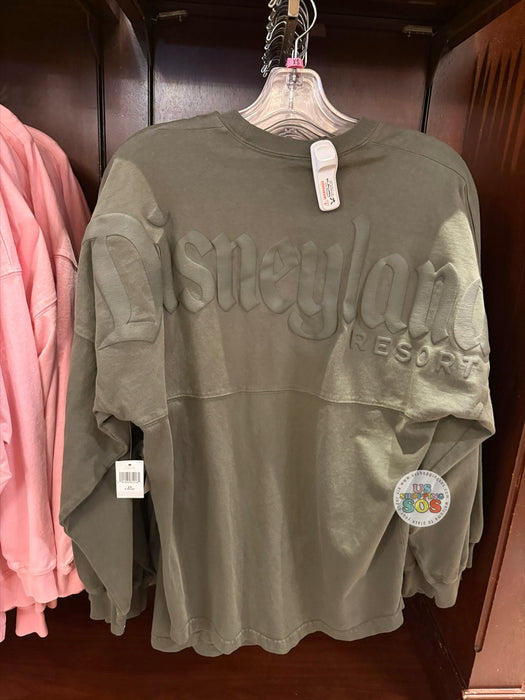 DLR - Spirit Jersey "Disneyland Resort"  Grey Puffy Ink Olive Grey Pullover (Adult)